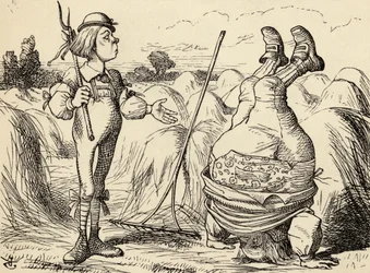 Padre William de pé sobre a cabeça, de "Alice no País das Maravilhas", de Lewis Carroll, publicado em 1891